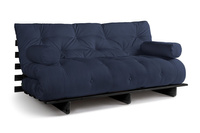 Sofa rozkładana 180x200 - Slim Comfort Black - Pascall Futon Granatowy