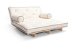 Sofa rozkładana 120x200 - Slim Comfort Kedro Classic  - Pascall Futon Ecru