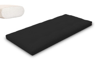 Materac 90x200 naturalny - Futon Pascall Slim Natural Czarny