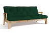 Sofa rozkładana 200 cm - Sakura - Pascall Futon Butelkowa Zieleń