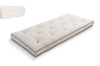 Materac 90x200 naturalny z lateksem - Futon Pascall Slim Latex Kedro Len
