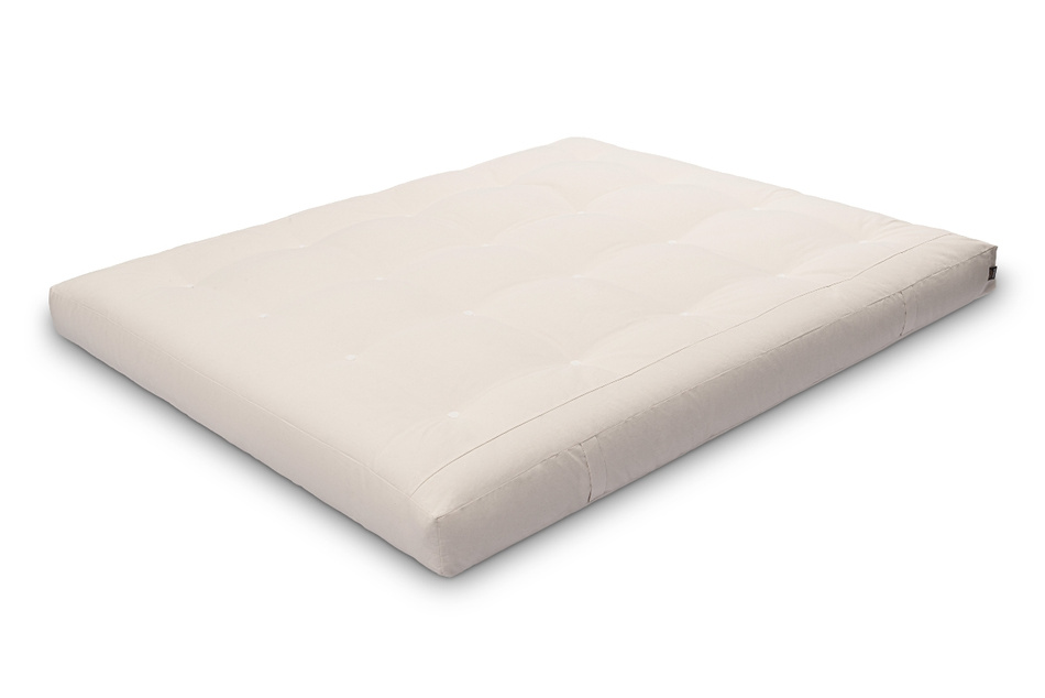 Materac 180x200 naturalny z wełną, kokosem i 2x lateks - Futon Pascall Comfort Wool Ecru