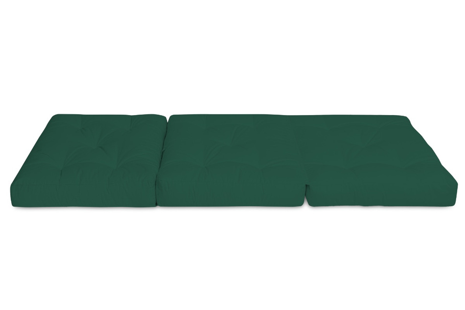 Materac Składany 90x200 z lateksem - Futon Pascall Flex Latex Butelkowa Zieleń