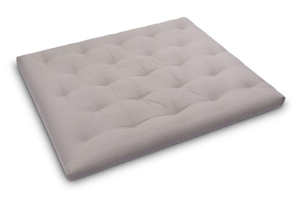 Materac 160x200 naturalny z lateksem - Futon Pascall Slim Duo Latex Szary
