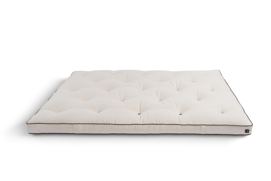 Materac 180x200 naturalny z lateksem - Futon Pascall Slim Duo Latex Kedro Len