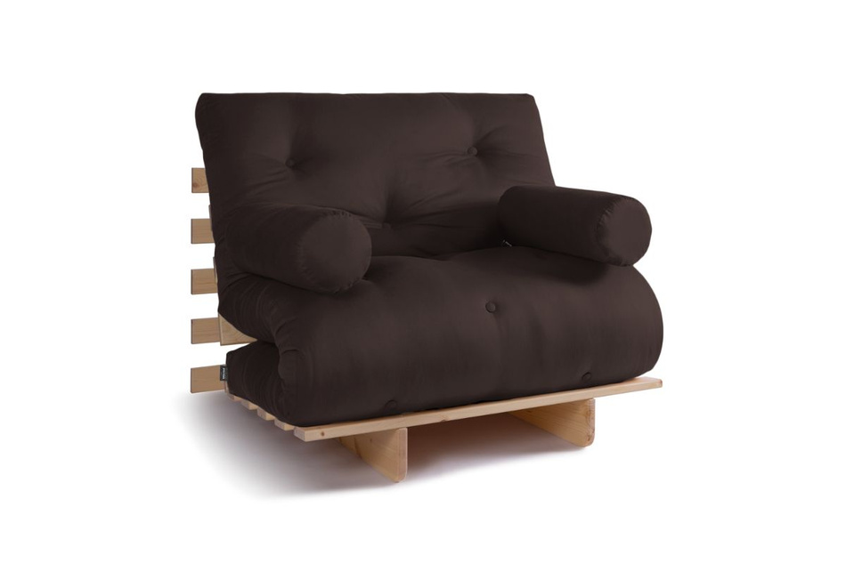 Sofa rozkładana 90x200 - Slim Basic Classic - Pascall Futon Brązowy