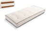 Materac 90x200 naturalny z wełną, lateksem i 2x kokosem - Futon Pascall Comfort Wool Hard Kedro Ecru