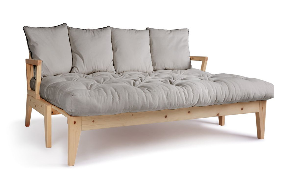 Sofa rozkładana 200 cm - Sakura - Pascall Futon Gołębi Popiel