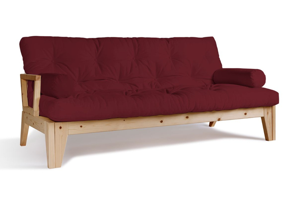 Sofa rozkładana 200 cm - Sakura - Pascall Futon Bordowy
