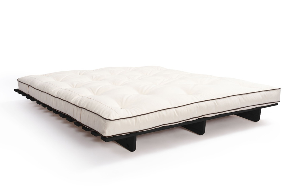 Sofa rozkładana 180x200 - Slim Exclusive Kedro Black  - Pascall Futon Ecru