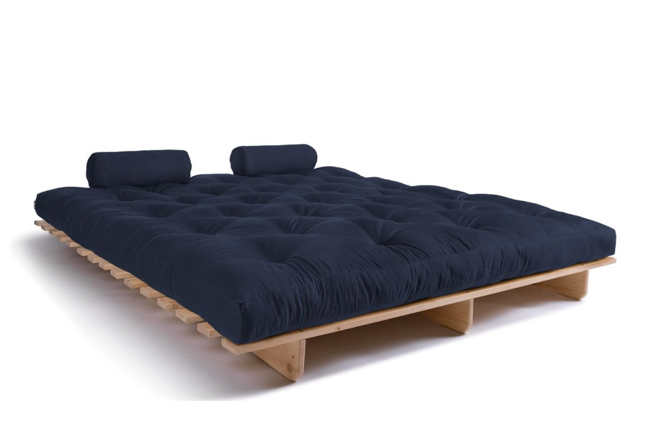 Sofa rozkładana 180x200 - Slim Exclusive Classic - Pascall Futon Granatowy