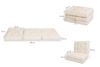 Materac Składany 70x200 - Futon Pascall Flex Natural Ecru