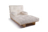 Sofa rozkładana 90x200 - Slim Exclusive Classic - Pascall Futon Ecru