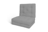 Materac Składany 70x200 z lateksem - Futon Pascall Flex Latex Gołębi Popiel