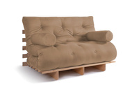 Sofa rozkładana 120x200 - Slim Comfort Classic - Pascall Futon Beżowy