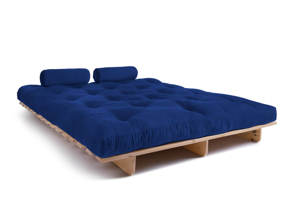 Sofa rozkładana 160x200 - Slim Exclusive Classic - Pascall Futon Modrakowy