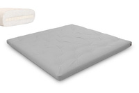 Materac 200x200 naturalny z lateksem - Futon Pascall Slim Latex Gołębi Popiel
