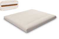 Materac 180x200 naturalny z wełną, kokosem i 2x lateks - Futon Pascall Comfort Wool Ecru