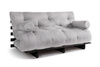 Sofa rozkładana 160x200 - Slim Exclusive Black - Pascall Futon Gołębi Popiel