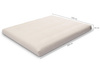 Materac 160x200 naturalny z wełną, lateksem i 2x kokosem - Futon Pascall Comfort Wool Hard Szary