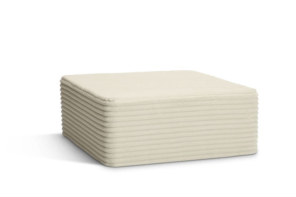Pufa flexio 85x85 - Pascall - sztruksowy Kremowy