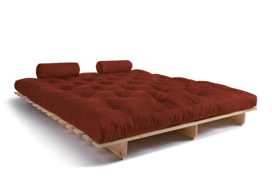 Sofa rozkładana 180x200 - Slim Basic Classic - Pascall Futon Ceglany