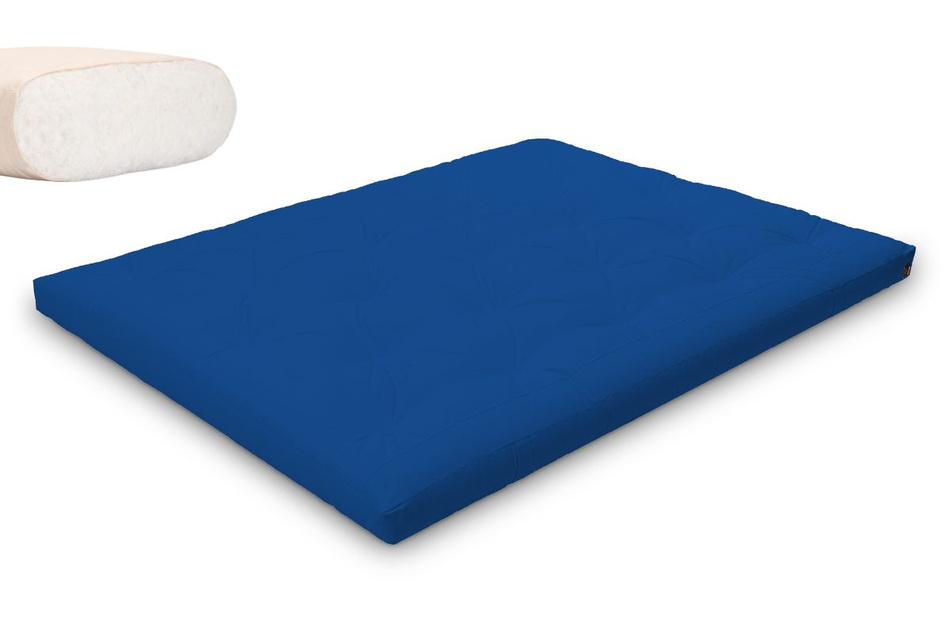 Materac 160x200 naturalny - Futon Pascall Slim Natural Modrakowy