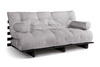 Sofa rozkładana 180x200 - Slim Basic Black - Pascall Futon Gołębi Popiel