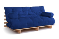 Sofa rozkładana 180x200 - Slim Comfort Classic - Pascall Futon Modrakowy