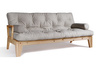 Sofa rozkładana 200 cm - Sakura - Pascall Futon Gołębi Popiel