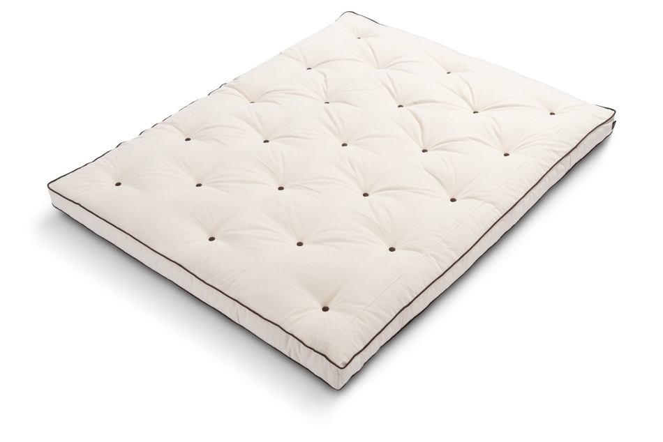 Materac 180x200 naturalny z lateksem - Futon Pascall Slim Duo Latex Kedro Ecru