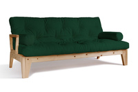 Sofa rozkładana 200 cm - Sakura - Pascall Futon Butelkowa Zieleń