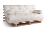 Sofa rozkładana 180x200 - Slim Exclusive Classic - Pascall Futon Ecru