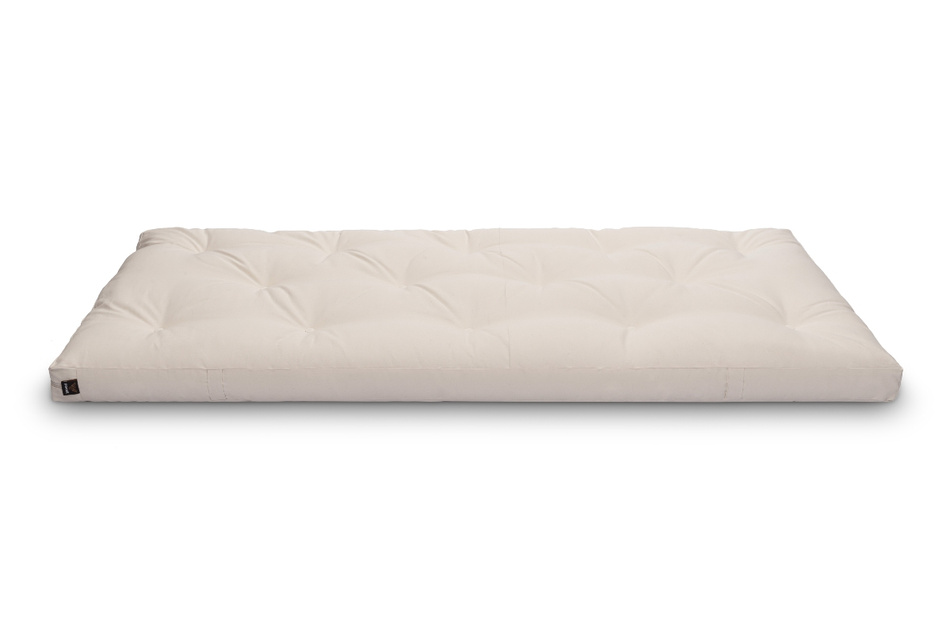 Materac 90x200 naturalny z lateksem - Futon Pascall Slim Latex Modrakowy