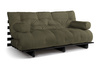 Sofa rozkładana 180x200 - Slim Basic Black - Pascall Futon Khaki