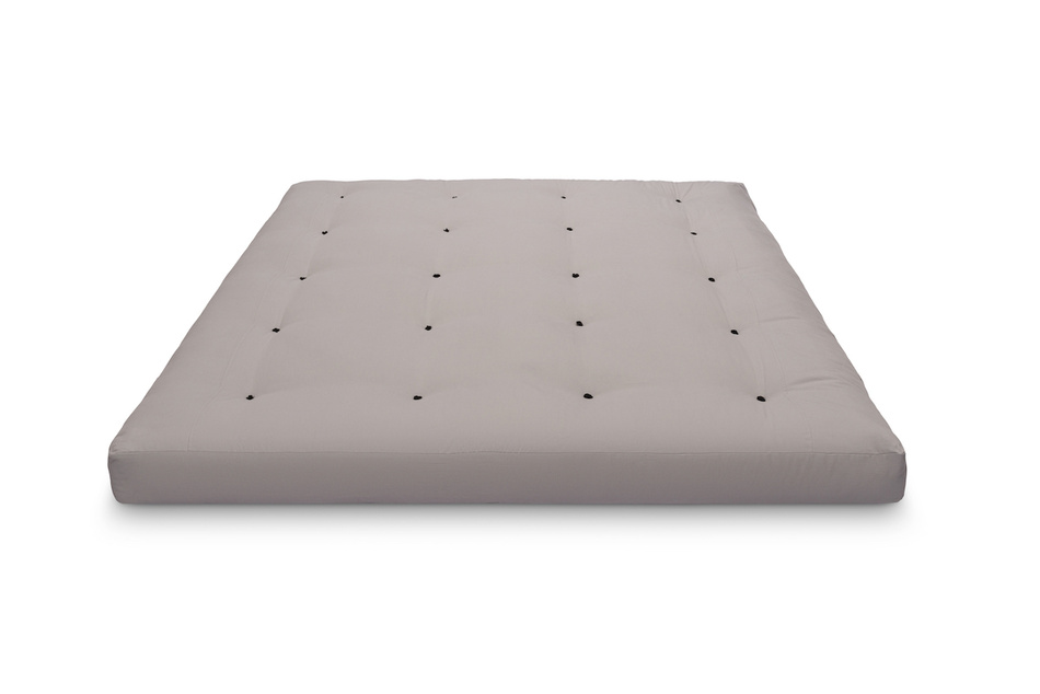 Materac 180x200 naturalny z wełną, lateksem i 2x kokosem - Futon Pascall Comfort Wool Hard Szary