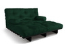 Sofa rozkładana 140x200 - Slim Basic Black - Pascall Futon Butelkowa Zieleń