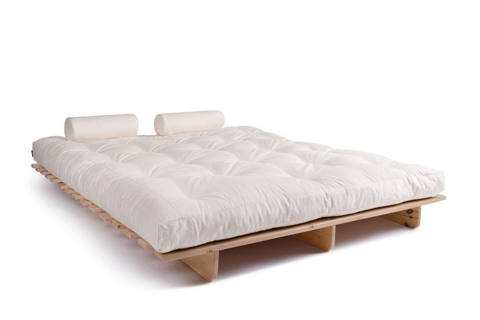 Sofa rozkładana 160x200 - Slim Exclusive Classic - Pascall Futon Ecru
