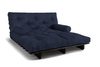 Sofa rozkładana 160x200 - Slim Comfort Black - Pascall Futon Granatowy