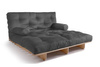 Sofa rozkładana 140x200 - Slim Exclusive Classic - Pascall Futon Szary