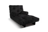 Sofa rozkładana 90x200 - Slim Basic Black - Pascall Futon Czarny