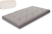 Materac 120x200 naturalny z lateksem - Futon Pascall Comfort Trio Latex Wool Szary