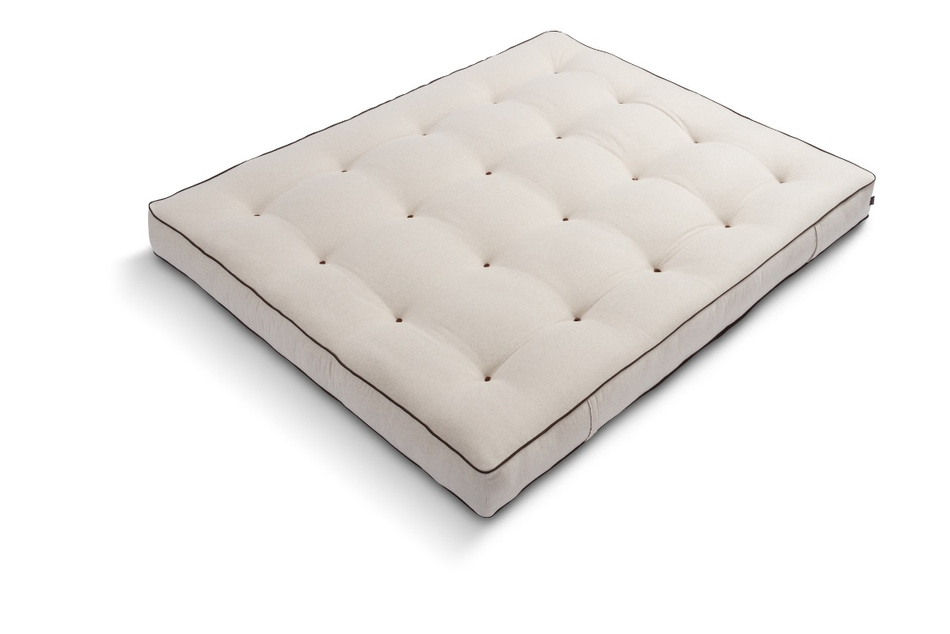 Materac 200x200 naturalny z lateksem i 2x kokosem - Futon Pascall Comfort Relax Hard Kedro Len