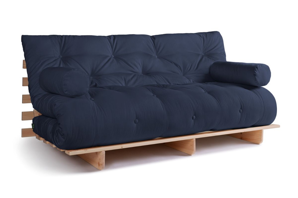Sofa rozkładana 180x200 - Slim Exclusive Classic - Pascall Futon Granatowy