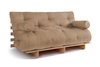 Sofa rozkładana 160x200 - Slim Exclusive Classic - Pascall Futon Beżowy