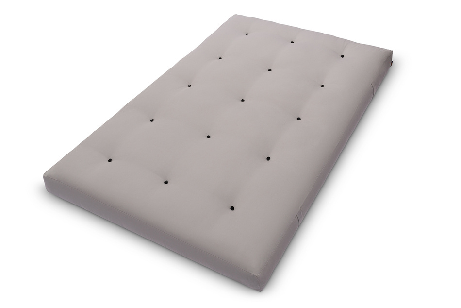 Materac 120x200 naturalny z lateksem - Futon Pascall Comfort Trio Latex Wool Szary