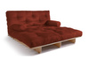 Sofa rozkładana 140x200 - Slim Comfort Classic - Pascall Futon Ceglany