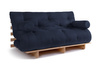 Sofa rozkładana 160x200 - Slim Exclusive Classic - Pascall Futon Granatowy