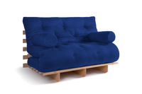 Sofa rozkładana 120x200 - Slim Exclusive Classic - Pascall Futon Modrakowy