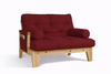 Fotel Sakura - Pascall Futon Bordowy
